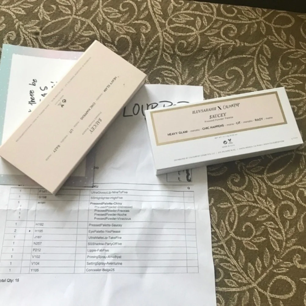 Colourpop ILUVESARAHII Saucey Palette AUTHENTIC